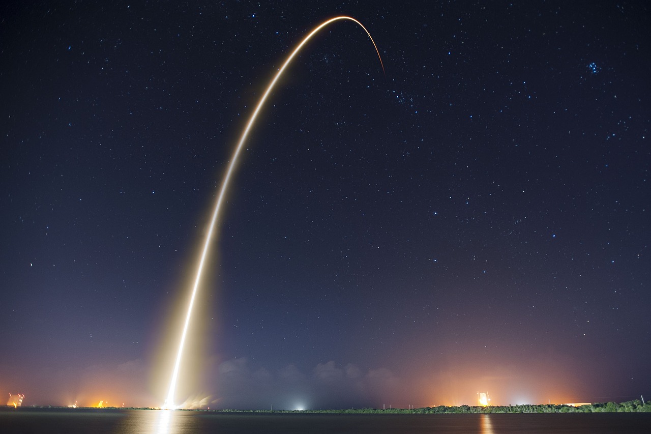 rocket launch, night, trajectory-693215.jpg