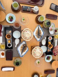 Desayuno en un ryokan.